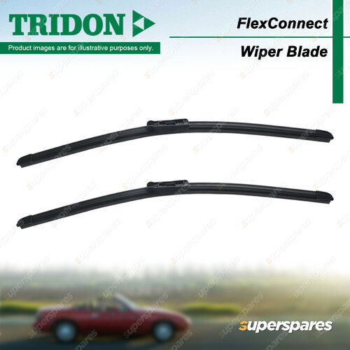 Pair Tridon FlexConnect Windscreen Wiper Blade for Audi RS Q3 8U RS4 8T S1 8X