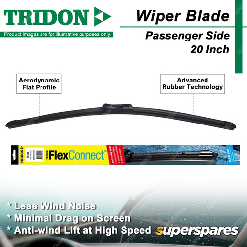 1x Tridon Passenger side Wiper Blade 500mm 20" for MG MGF TF 1997-2005