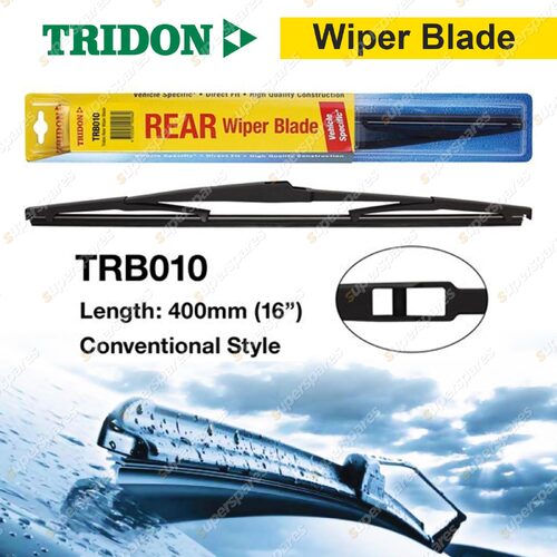 Tridon Rear Plastic Wiper Blade 16" for Toyota Previa ACR30 ACR50 Prius Tarago