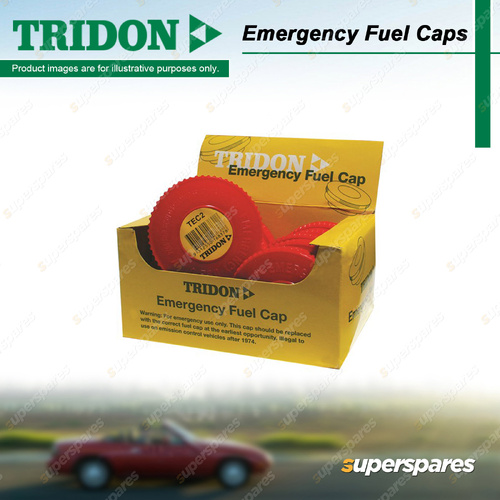 Tridon Replacement Emergency Fuel Caps Short Term Sealing - Plastic Pack of 10