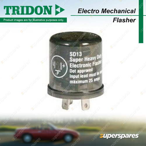 Tridon 3 Pin Electro Mechanical Flasher 12 Volt 1 to 10 x 25 Watt