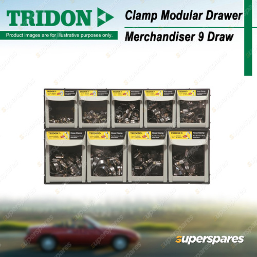 Tridon Clamp Modular Drawer Merchandiser 9 Draw - Part Stainless Steel