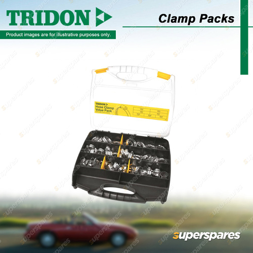 Tridon Clamp Value Pack Perforated Part Stainless 82 Clamps - Made in Australia