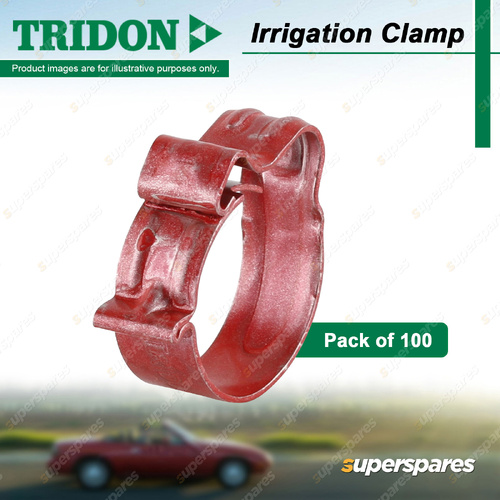 Tridon Irrigation Clamps IR Series Red 14.5mm-16.0mm - Pack of 100