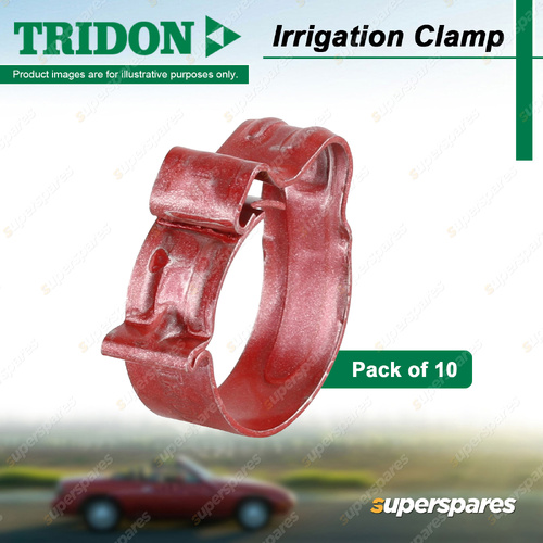Tridon Irrigation Clamps IR Series Red 14.5mm-16.0mm - Pack of 10