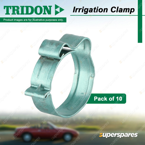Tridon Irrigation Clamps IR Series Green 16.5mm-18.0mm - Pack of 10