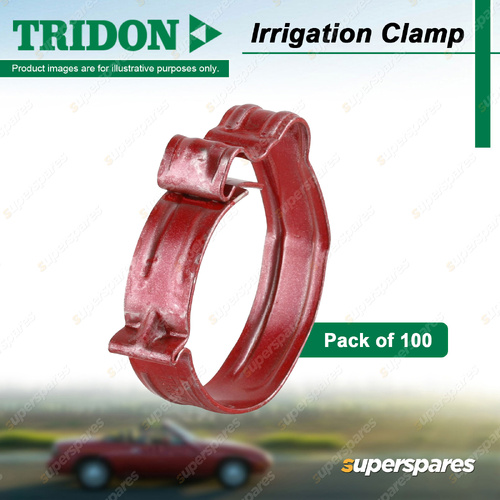 Tridon Irrigation Clamps IR Series Red 19.5mm-21.0mm - Pack of 100