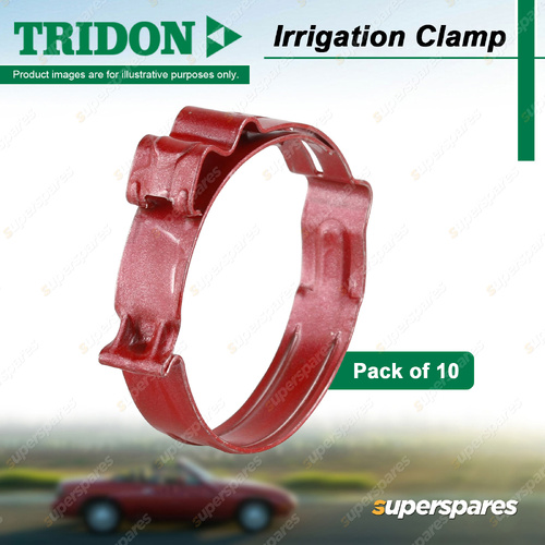 Tridon Irrigation Clamps IR Series Red 27.5mm-29.0mm - Pack of 10