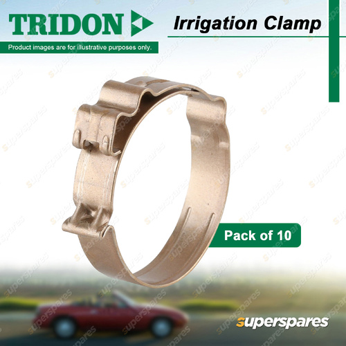 Tridon Irrigation Clamps IR Series Gold 28.5mm-30.0mm - Pack of 10