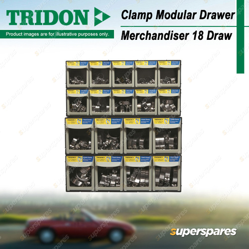 Tridon Hose Clamps Modular Drawer Merchandiser - All Stainless Steel Solid Band