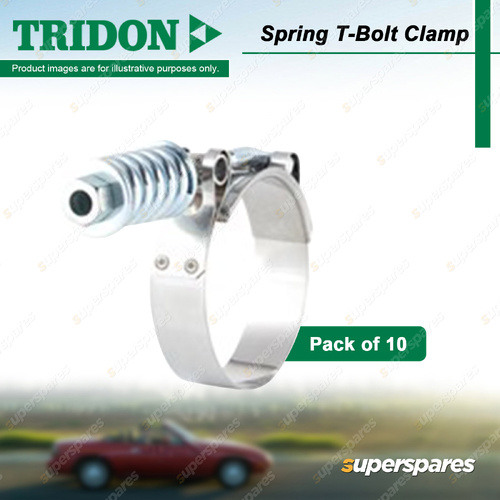 Tridon Spring T-Bolt Clamp TTBX Series - Part Stainless 140mm-148mm Pack of 10