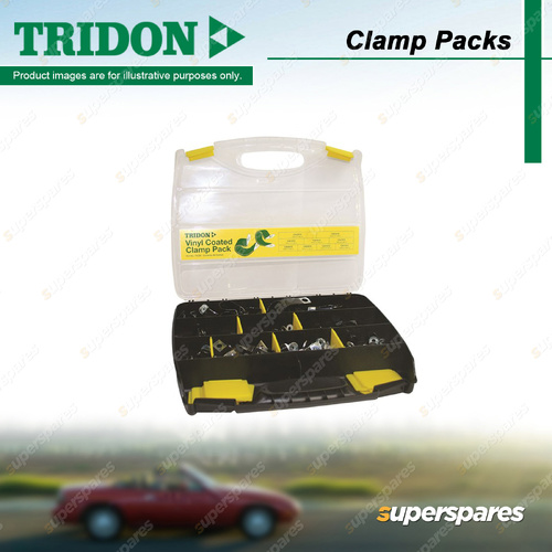 Tridon Vinyl Coated Hose Clamp Pack Contains 85 Clamps & Handy Storage Cases