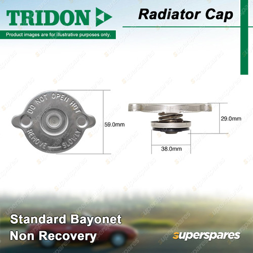 Tridon Non Recovery Radiator Cap for Ford Transit VH 2.3L DOHC 01/2001-04/2004
