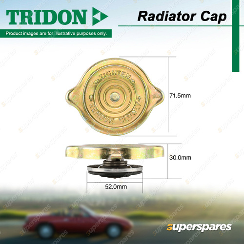 Tridon Non Recovery Radiator Cap Large Bayonet 70kPa - Metal Cap Style