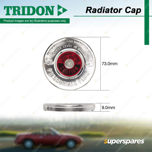 Tridon Radiator Cap Blanking System TRC Series Large Bayonet - Metal Cap Style