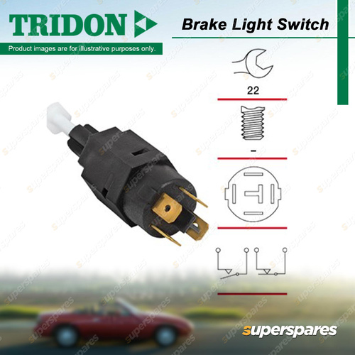 Tridon Brake Light Switch for Daewoo 1.5 Cielo 1.5L G15MF SOHC 8V