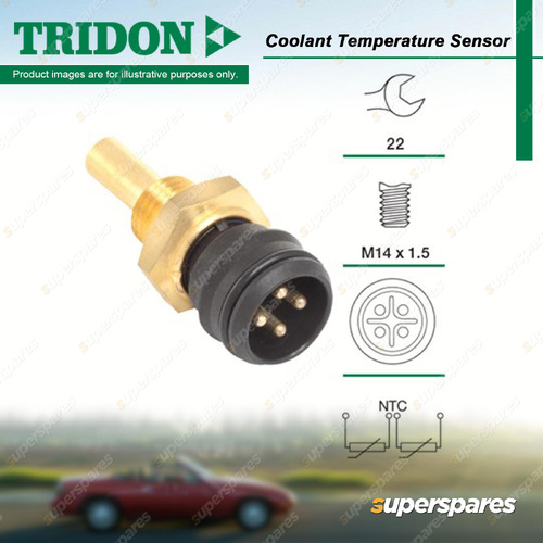 Tridon Coolant Temperature Sensor for Nissan Elgrand E50 Navara D22 3.2L 95-01