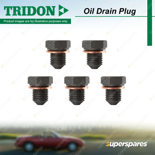 5Pcs Tridon Oil Drain Plugs for Audi A4 B8 8K2 8K5 Allroad C5 4BH Q2 GA Q3 8U