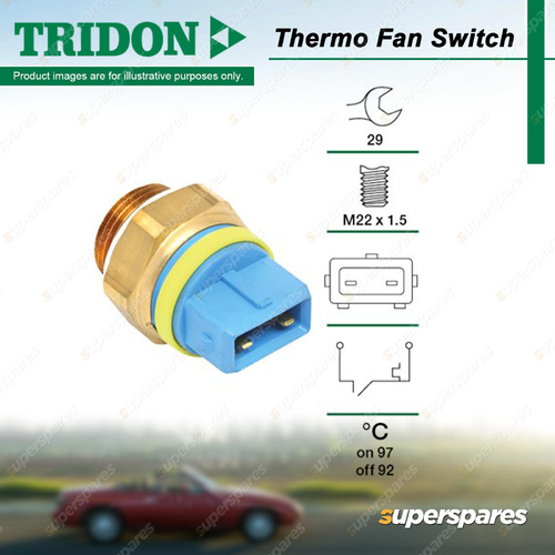Tridon Thermo Fan Switch for Peugeot 306 N3 N5 406 D8 D9 1.8L 2.0L