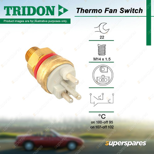 Tridon Fan Switch for Mercedes 100 Series 190E 200 Series 230E 230TE 3 Terminals