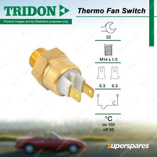 Tridon Thermo Fan Switch for Audi 200 44 44Q 80 B4 8C2 90 B3 89 89Q 8A Quattro