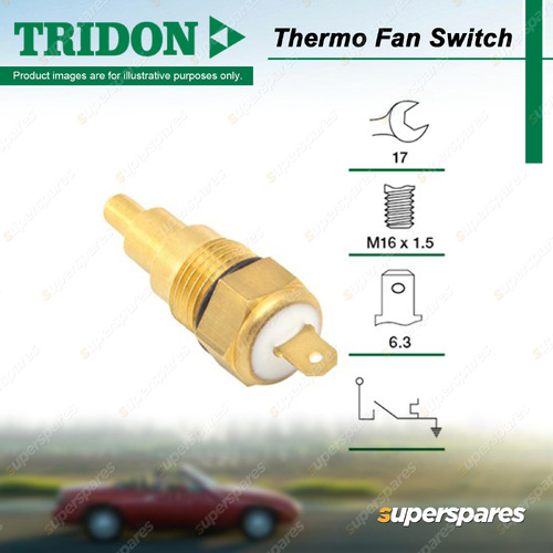 Tridon Thermo Fan Switch for Mercedes Benz 8 W114 230.6 2.3L 68-76 1 Terminals