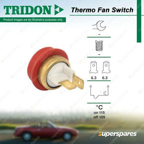 Tridon Thermo Fan Switch for Toyota HiAce LH5 LH6 LH7 RH11 RH20-30 1.6L 2.4L