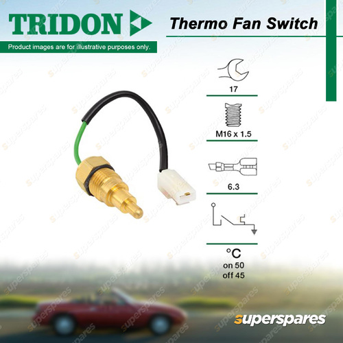Tridon Thermo Fan Switch for Audi A3 8L1 8P1 8P7 8PA 1.6L 1.8L 1997-2013 21mm