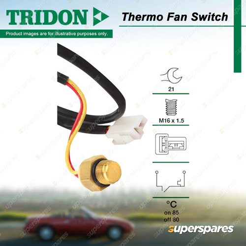 Tridon Thermo Fan Switch for Toyota Camry ACV36 VZV21 Echo Estima Emina Lucida