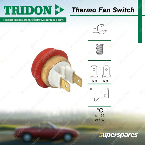 Tridon Thermo Fan Switch for Toyota Yaris NCP90 1.3L 4cyl 2NZ-FE 2SZ-FE 05-12