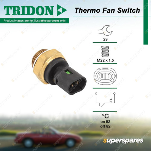 Tridon Thermo Fan Switch for Suzuki Carry DA5T DA6T FD Jimny Vitara 2 Terminals