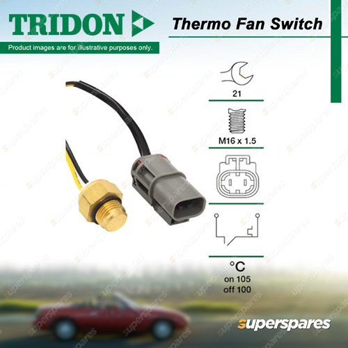 Tridon Thermo Fan Switch for Holden Astra TS Barina SB Combo Jackaroo UBS Vectra