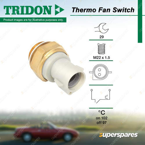 Tridon Thermo Fan Switch for Mazda 323 BG MPV LV RX-7 FC FD 1.3L 1.6L 3.0L