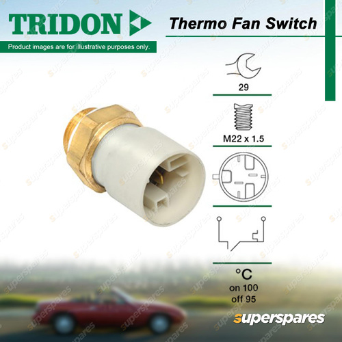 Tridon Thermo Fan Switch for Toyota Avalon MCX10 Sprinter AE102 Tarago MCR30W