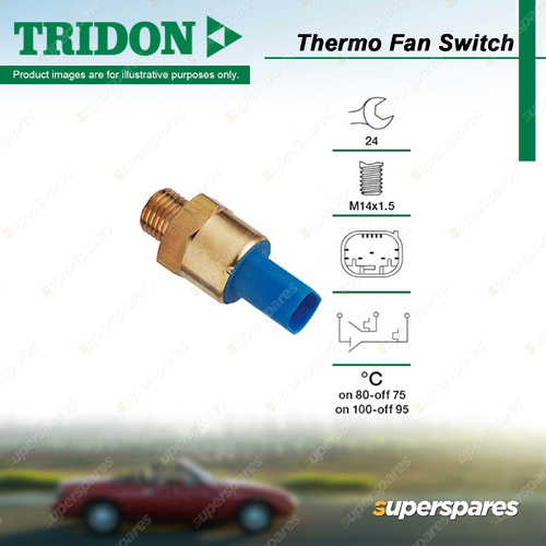 Tridon Thermo Fan Switch Control Operation - M14 x 1.5 Spanner 24mm