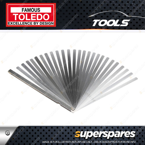 1 pc Toledo Extra Long Metric / Imperial Feeler Gauge - 25 Blade 300mm