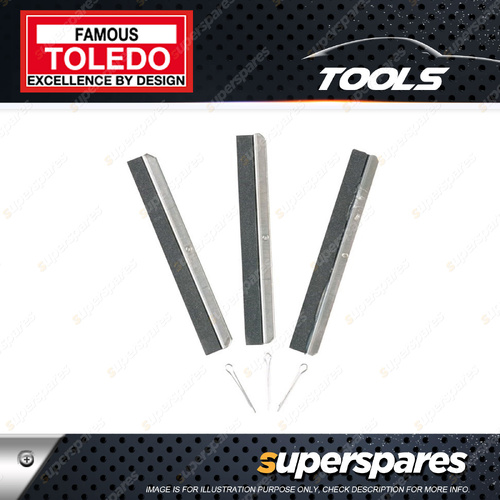 Toledo Coarse Grit Hone Stone Set 3 pcs - Length 100mm Suit 301044 Cylinder Hone