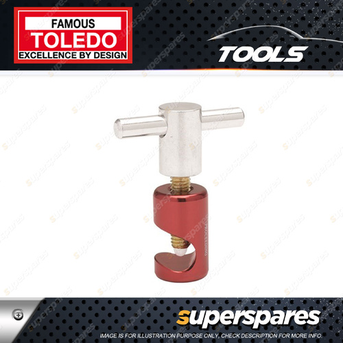 Toledo Gas Strut Shaft Support Tool - 8-15mm Made from Alloy Body & Brass Screw