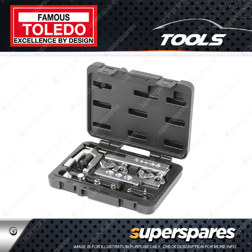 Toledo Flaring & Swaging Kit - The Range of Adaptors and Two Die Blocks