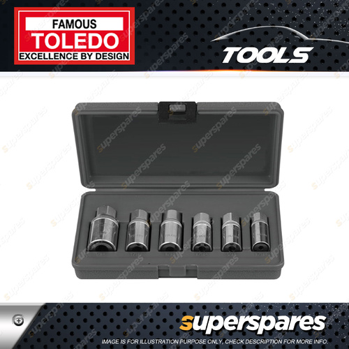 Toledo Stud Remover Set 6 pcs - SAE Made from High Quality Chrome Vanadium Steel