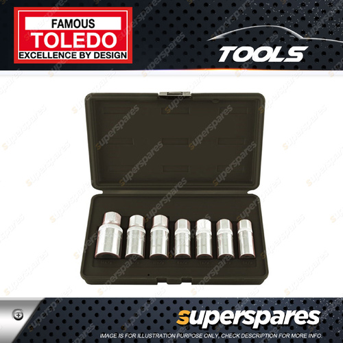 Toledo Stud Remover Set 7 pcs - Metric High Quality Chrome Vanadium Steel