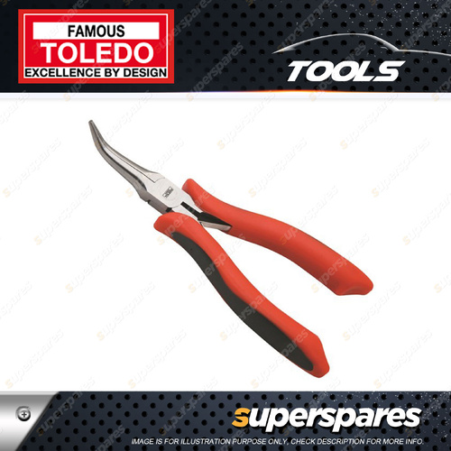 Toledo Electrical Mini Bent Nose Plier - Length 150mm Jaw Opening 26mm