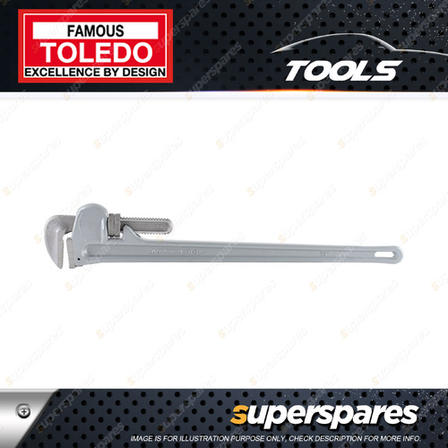 Toledo Pipe Wrench Aluminium - Length 600mm 24" Max Jaw Opening 76mm 3"