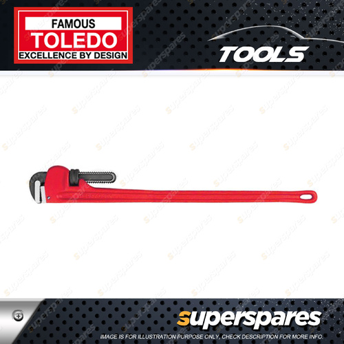 Toledo Pipe Wrench Steel - Length 1200mm 48" Max Jaw Opening 100mm 4"