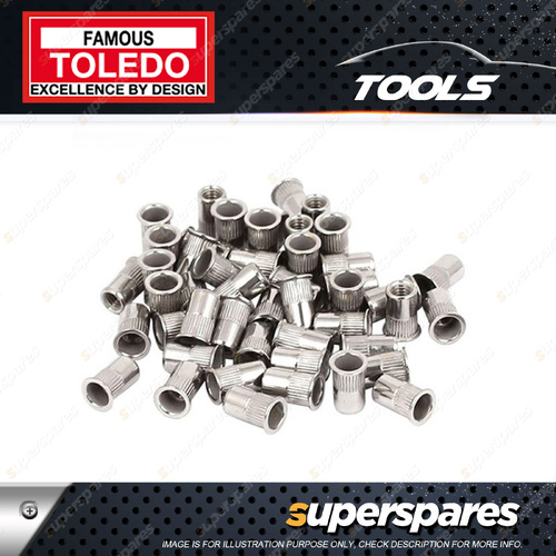 10 pcs of Toledo Rivet Nuts - M4x0.7 Fastener Heavy Duty Aluminium