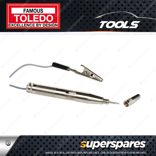 Toledo 6-24V Circuit Tester - with Steel Body Construction Fine Pointed Probe