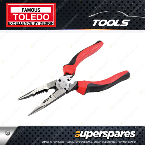 Toledo Multifunction Electrical Plier - 210mm Ergonomic Dual Component Handles
