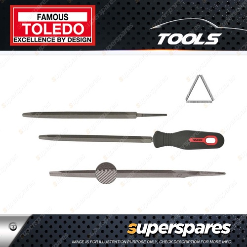 Toledo Slim Taper Saw Triangular Second Cut - Length 150mm Pack of 6