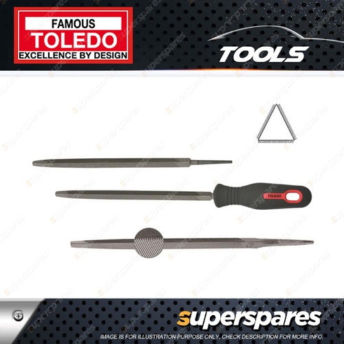 Toledo Regular Taper Saw Triangular Second Cut - Length 150mm Pack of 6