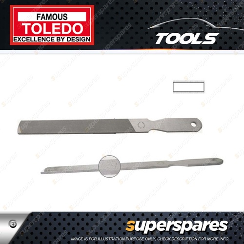 Toledo 200mm Farmers Own File Second Cut - Metal Handle Pack of 6